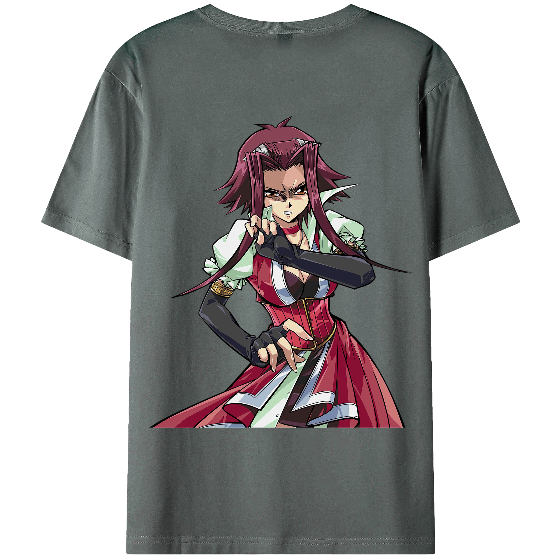（画像用） 遊☆戯☆王 Yu-Gi-Oh! 綿100％ メンズ半袖Tシャツ（バックプリント） 通気性